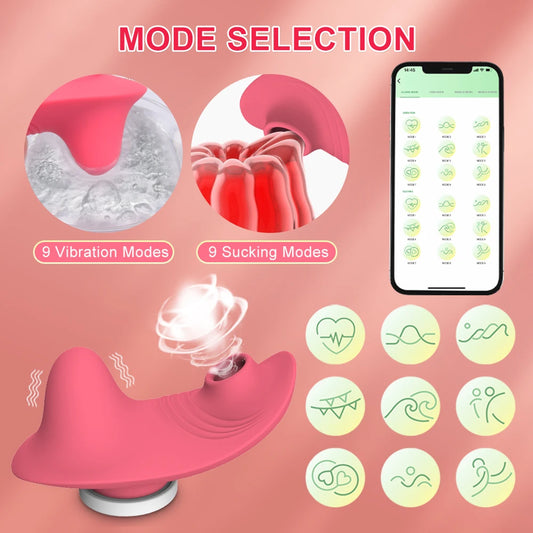 Clitoral Sucker Clit Vacuum Stimulator Vagina Sucking Vibrator Sex Toys Bluetooth APP Vibrator for Women Couples Adult Goods