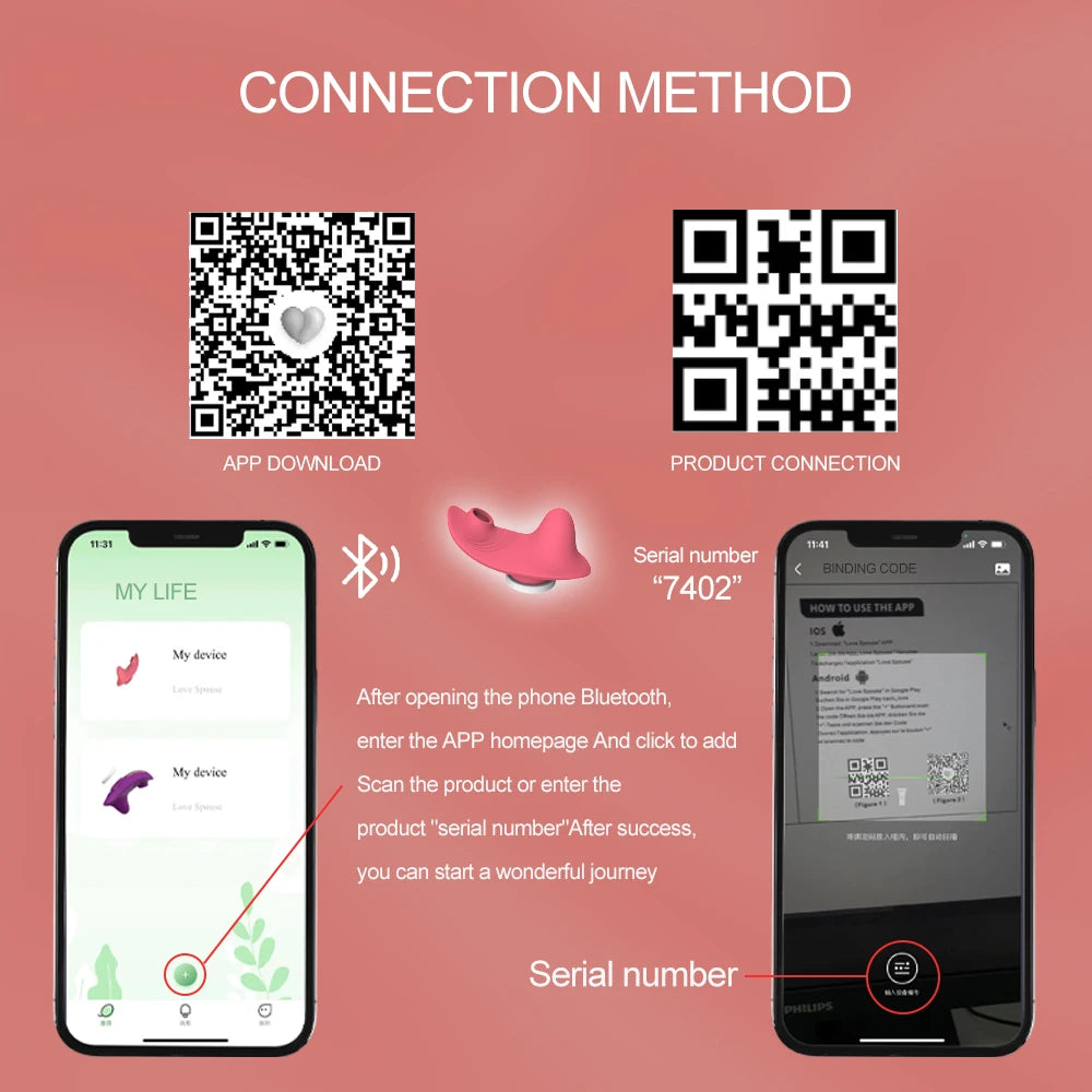 Clitoral Sucker Clit Vacuum Stimulator Vagina Sucking Vibrator Sex Toys Bluetooth APP Vibrator for Women Couples Adult Goods